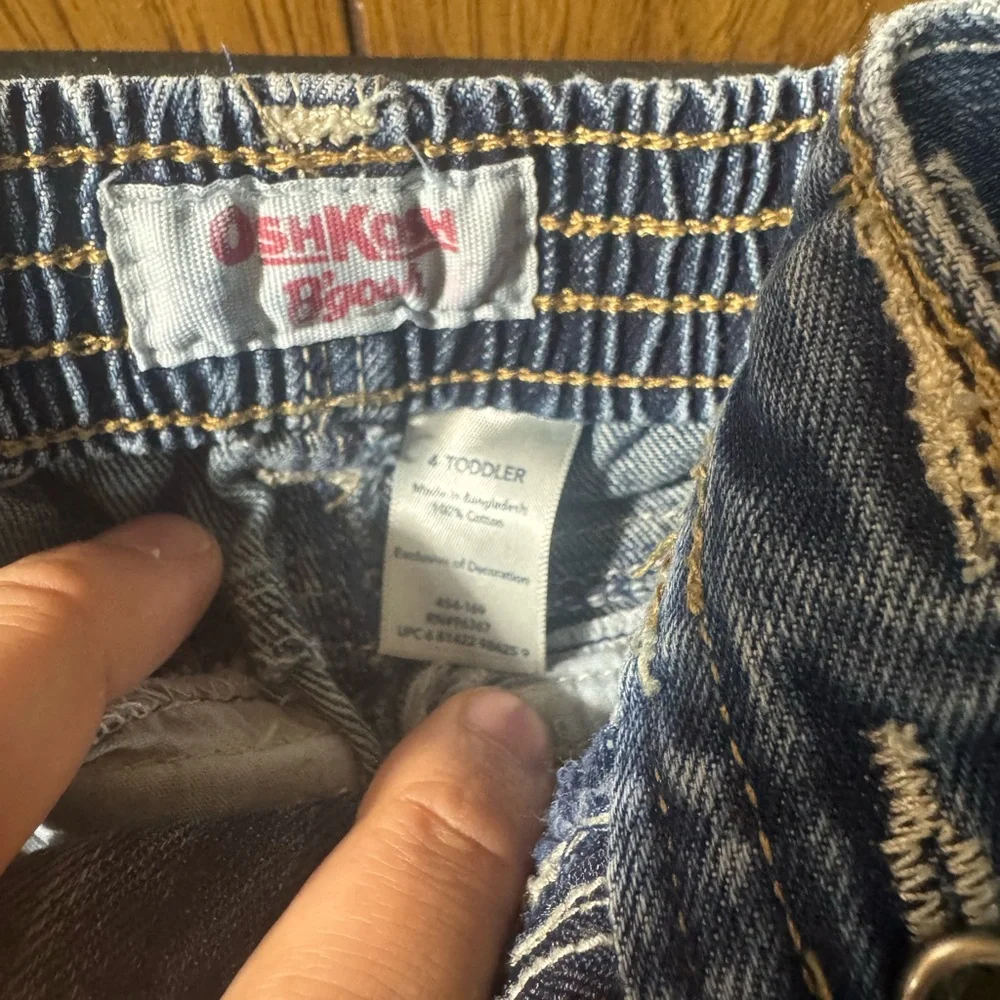 Little Girls Size 4T‎ Blue Denim Jeans/ Pants Lot